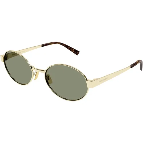 Vintage Oval Sonnenbrille New Wave Stil - Saint Laurent - Modalova