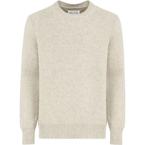 Fine Knit Crew Neck Sweater , male, Sizes: M, L, S - Maison Margiela - Modalova