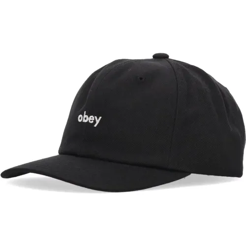 Classic Snapback Curved Visor Cap , male, Sizes: ONE SIZE - Obey - Modalova