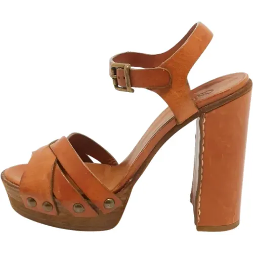 Pre-owned Leder sandals - Chloé Pre-owned - Modalova