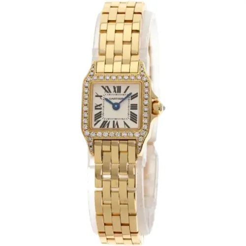 Pre-owned Yellow Gold watches , female, Sizes: ONE SIZE - Cartier Vintage - Modalova