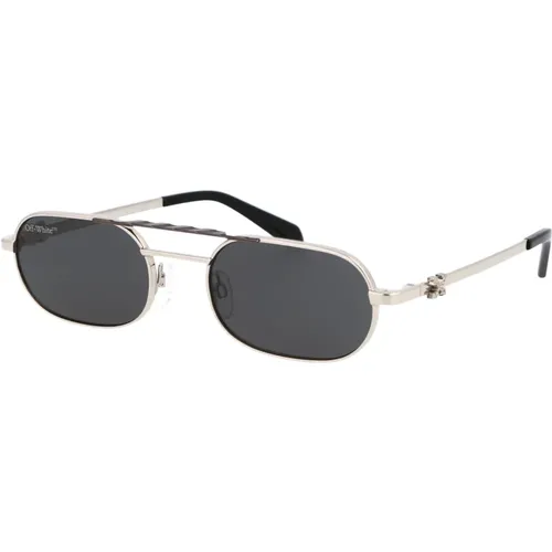 Baltimore Sunglasses for Stylish Sun Protection , unisex, Sizes: 54 MM - Off White - Modalova