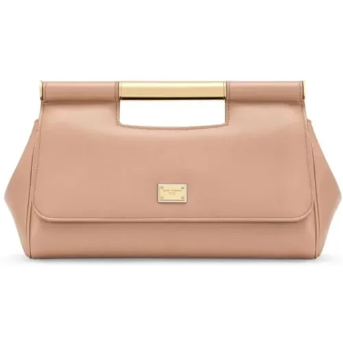 Vitello Plonge Handbag , female, Sizes: ONE SIZE - Dolce & Gabbana - Modalova