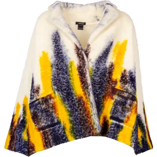 Abstract Pattern Knitted Jacket , female, Sizes: XS, S - Avant Toi - Modalova