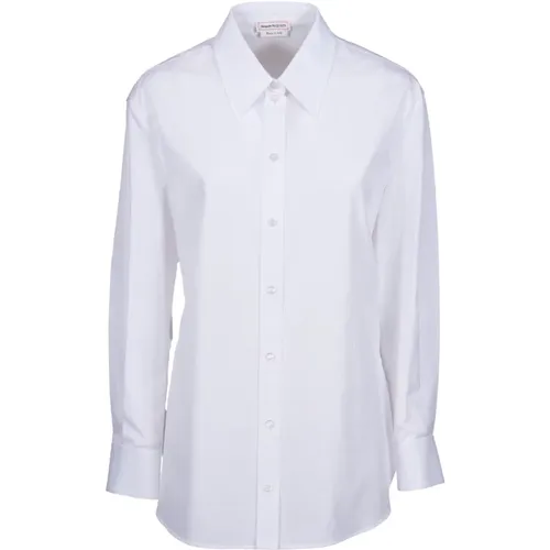 Classic Cotton Poplin Shirt , female, Sizes: L - alexander mcqueen - Modalova