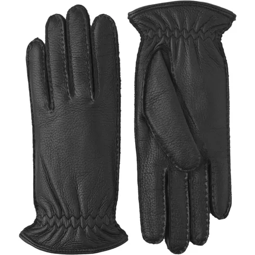 Handsewn Elk Leather Gloves with Cashmere Lining, , male, Sizes: 8 1/2 IN, 9 IN, 10 IN - Hestra - Modalova