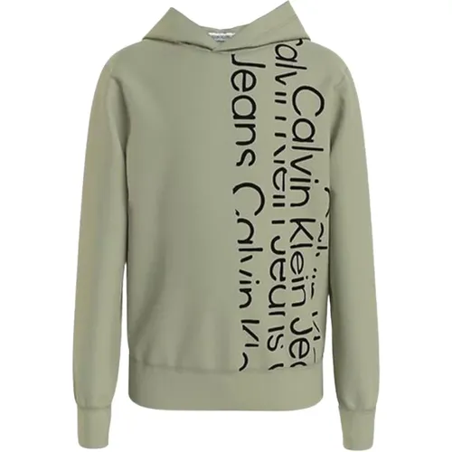 Kapuzenpullover mit bedrucktem Logo - Calvin Klein Jeans - Modalova