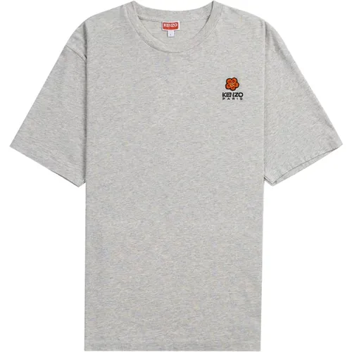 Embroidered Logo T-Shirt for Men , male, Sizes: M, L, S - Kenzo - Modalova