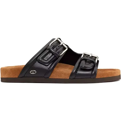 Fashionable Slide Sandals , male, Sizes: 9 1/2 UK, 11 UK, 7 UK, 8 UK, 6 UK, 7 1/2 UK - Valentino Garavani - Modalova