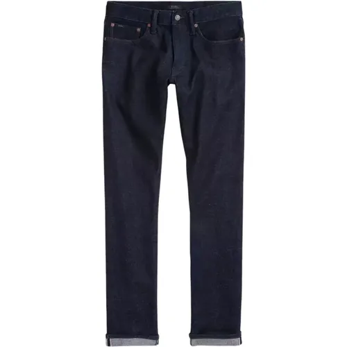 Dunkelblaue Jeans Sullivan Slim Stretch Selvedge - Ralph Lauren - Modalova