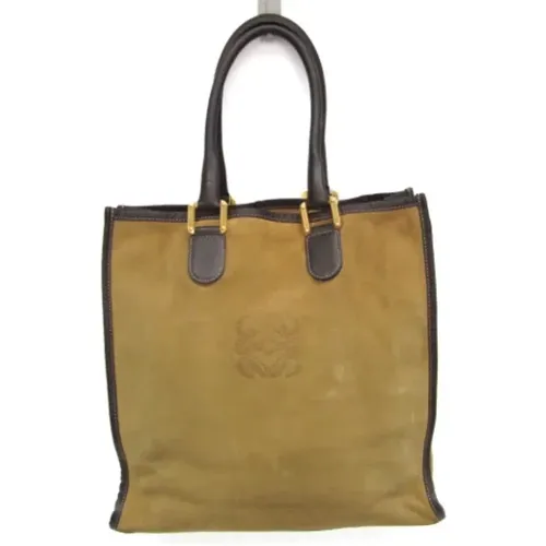Pre-owned Suede totes , female, Sizes: ONE SIZE - Loewe Pre-owned - Modalova