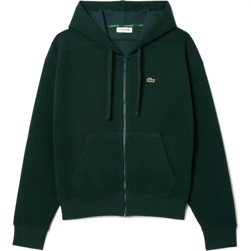 Kapuzenpullover mit Reißverschluss , Damen, Größe: M - Lacoste - Modalova