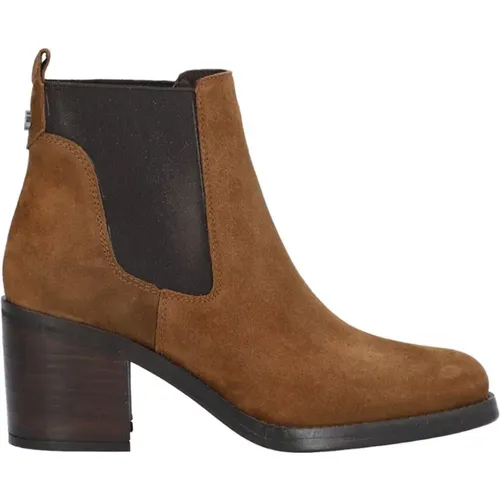 Damen Casual Kamel Wildleder Stiefel , Damen, Größe: 36 EU - Alpe - Modalova