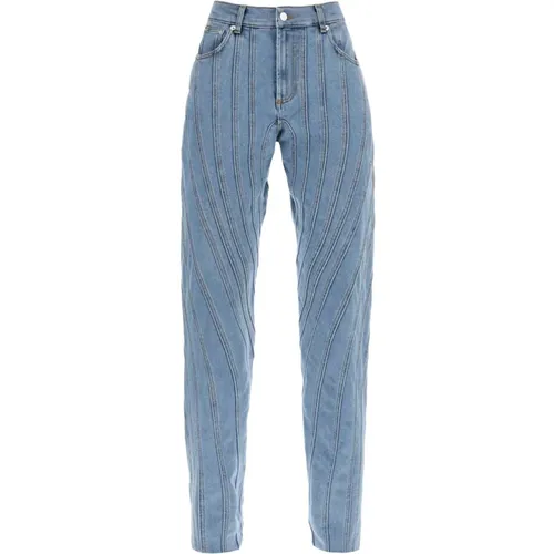 Jeans , Damen, Größe: 2XS - Mugler - Modalova