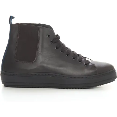 Contrast Piping High-Top Sneaker , male, Sizes: 9 1/2 UK, 8 1/2 UK, 10 UK, 11 UK - Marechiaro 1962 - Modalova