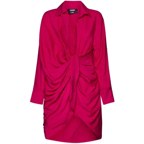 Luxuriöses Rosa Partykleid für besondere Anlässe , Damen, Größe: S - Jacquemus - Modalova