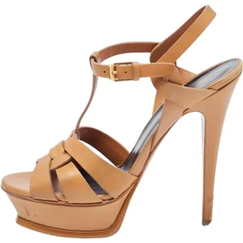 Pre-owned Leather sandals , female, Sizes: 5 UK - Yves Saint Laurent Vintage - Modalova