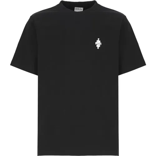 T-shirt with printed logos , male, Sizes: S, XL, M, L, XS - Marcelo Burlon - Modalova