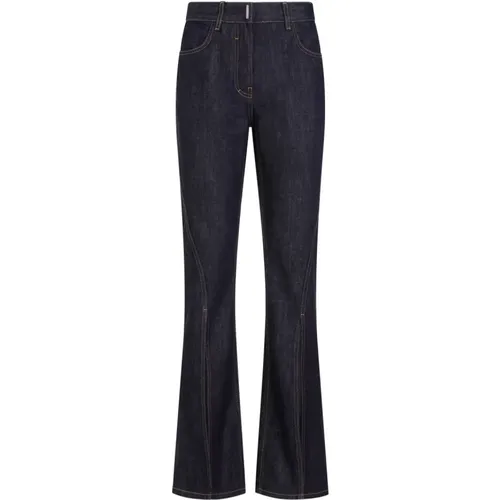 Indigo Boot Cut Trousers , female, Sizes: W25 - Givenchy - Modalova