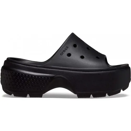 Sliders , Damen, Größe: 35 EU - Crocs - Modalova