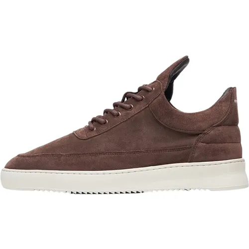 Low Top Suede , male, Sizes: 6 UK, 9 UK, 10 UK, 7 UK - Filling Pieces - Modalova