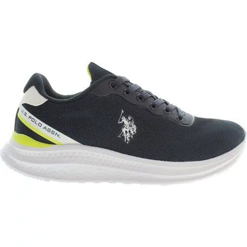 Blaue Logo-Sneaker Stilvolles Design , Herren, Größe: 45 EU - U.S. Polo Assn. - Modalova