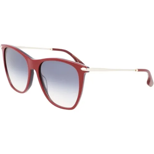 Burgund Acetat Sonnenbrille für Frauen - Victoria Beckham - Modalova