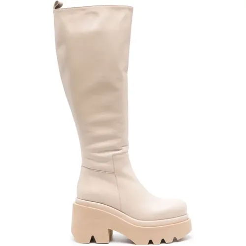 Leather Heel Boots , female, Sizes: 8 UK - Paloma Barceló - Modalova