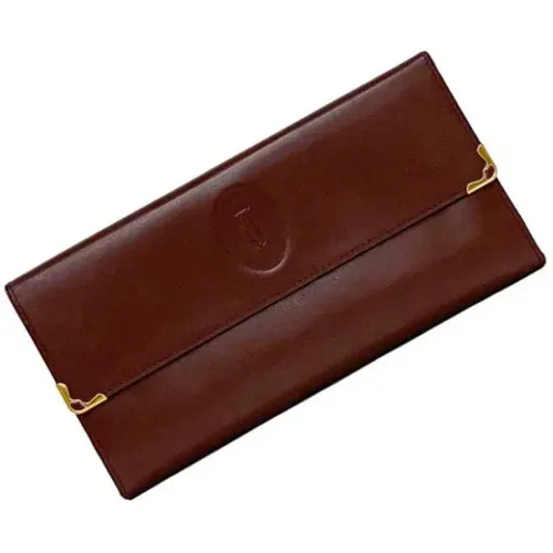 Pre-owned Leather wallets , female, Sizes: ONE SIZE - Cartier Vintage - Modalova