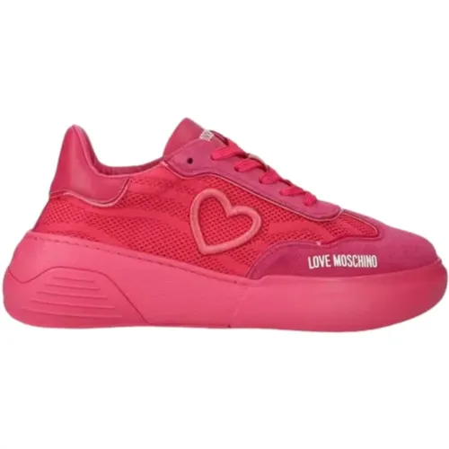 Damen Sneakers , Damen, Größe: 37 EU - Love Moschino - Modalova