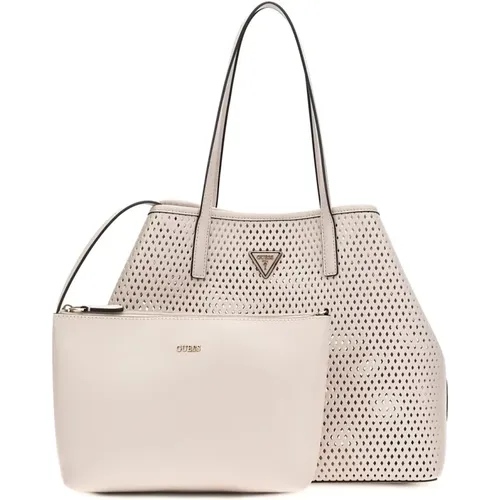 Women Shopper Bag with Multiple Compartments and Reinforced Bottom , female, Sizes: ONE SIZE - Guess - Modalova