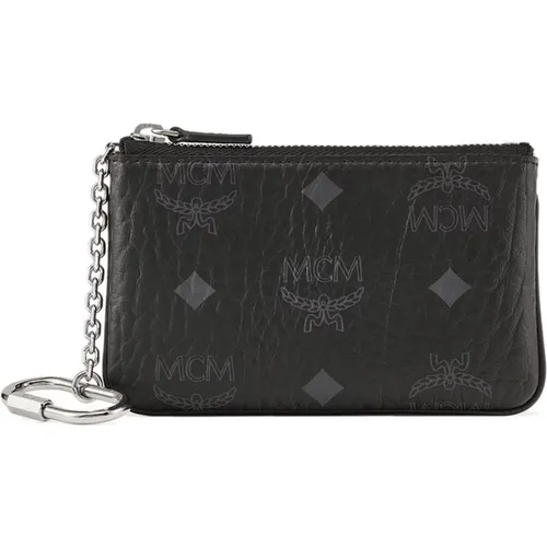 Pouch mit Schlüsselanhänger in Visetos , Damen, Größe: ONE Size - MCM - Modalova