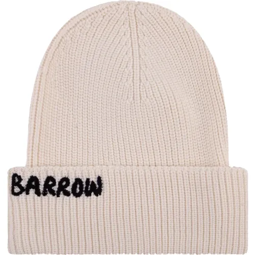 Beanie in maglia a coste , unisex, Sizes: ONE SIZE - Barrow - Modalova