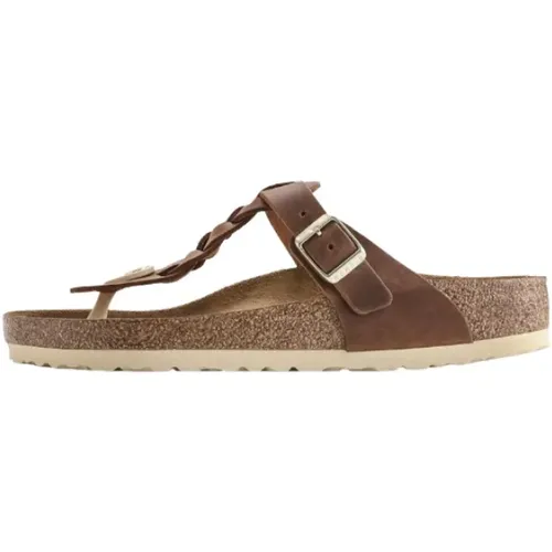 Braided Gizeh Sandals , female, Sizes: 4 UK, 7 UK, 3 UK - Birkenstock - Modalova