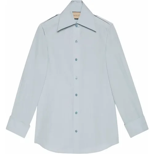 Classic shirt , female, Sizes: S - Gucci - Modalova