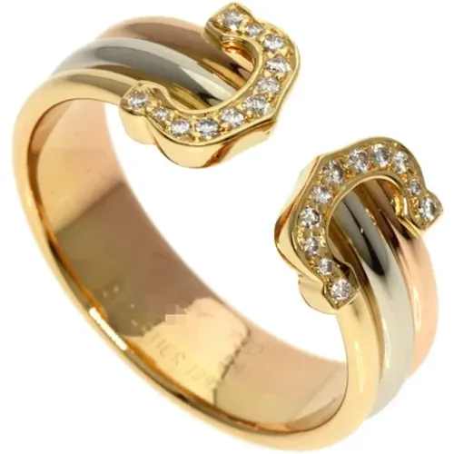 Pre-owned White Gold rings , female, Sizes: ONE SIZE - Cartier Vintage - Modalova