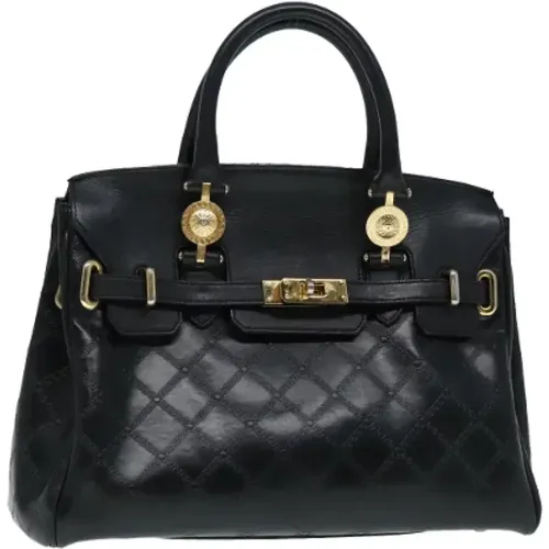 Pre-owned Leather handbags , female, Sizes: ONE SIZE - Versace Pre-owned - Modalova