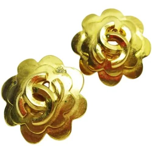 Pre-owned Metal earrings , female, Sizes: ONE SIZE - Chanel Vintage - Modalova