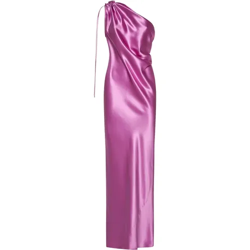 Rosa Seiden Opera One-Shoulder Kleid - Max Mara - Modalova