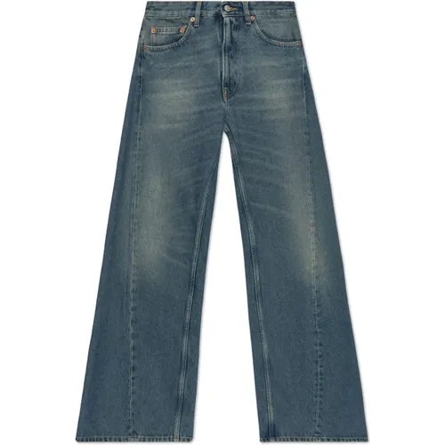 Jeans mit Vintage-Effekt - MM6 Maison Margiela - Modalova