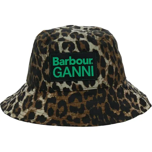 Leopard Print Bucket Hat , female, Sizes: M, L - Barbour - Modalova