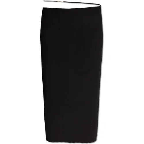 Pralu ribbed skirt , female, Sizes: 2XS, M, S, XS - Jacquemus - Modalova