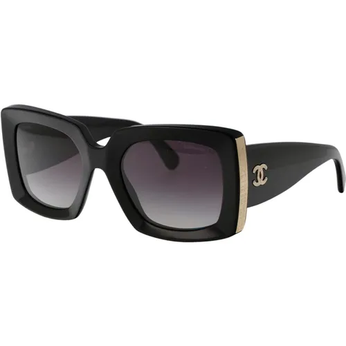 Stylish Sunglasses with Model 0Ch5435 , female, Sizes: 53 MM - Chanel - Modalova