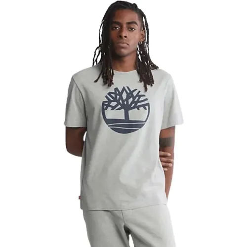 Bio-Baumwoll T-Shirt mit Baum-Logo,Bio-Baumwoll-Logo-T-Shirt - Timberland - Modalova