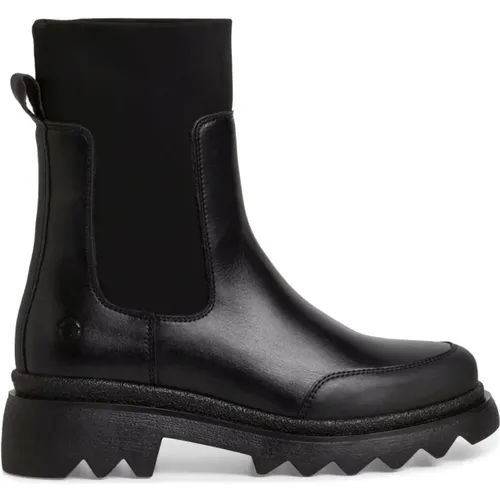 Schwarze Geschlossene Booties , Damen, Größe: 37 EU - tamaris - Modalova