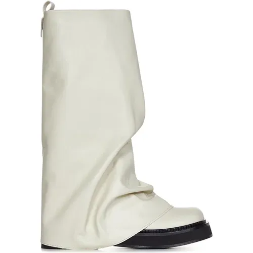 Ivory Slip-On Boots , female, Sizes: 4 UK, 7 UK, 3 UK - The Attico - Modalova