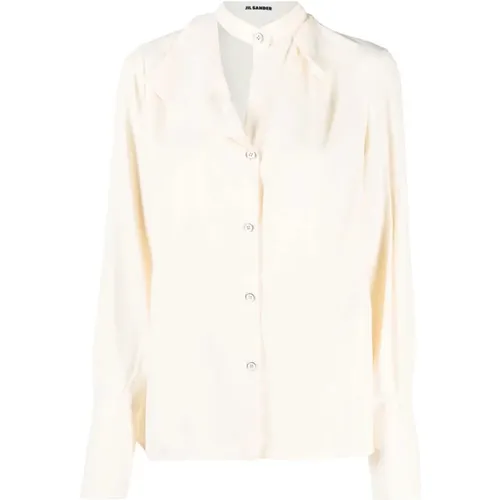 Long sleeve shirt , female, Sizes: XS, 2XS, M - Jil Sander - Modalova