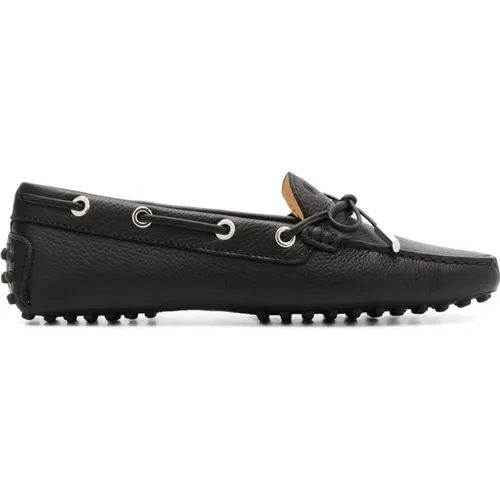 Leather Gommino Driving Shoes , female, Sizes: 2 1/2 UK - TOD'S - Modalova