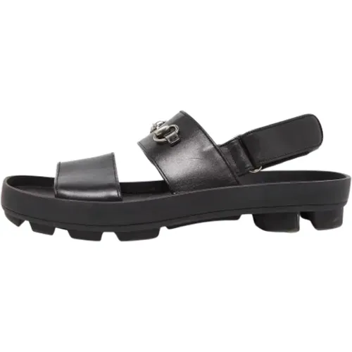 Pre-owned Leather sandals , female, Sizes: 11 UK - Gucci Vintage - Modalova
