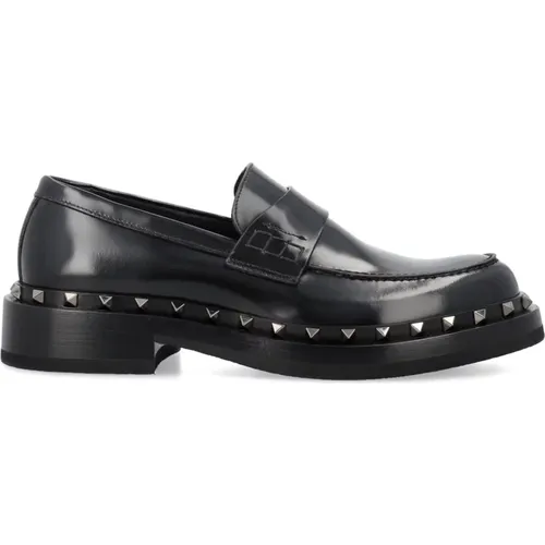 Rockstud Loafer Mens Shoes , male, Sizes: 7 UK, 5 UK, 10 UK, 6 UK, 8 UK, 11 UK - Valentino Garavani - Modalova